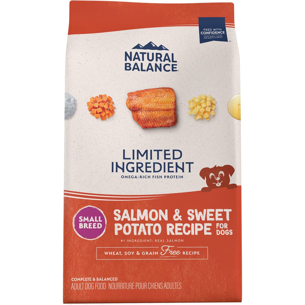 Natural Balance Limited Ingredient Grain-Free Salmon & Sweet Potato Small Breed Bites Recipe Dry Dog Food