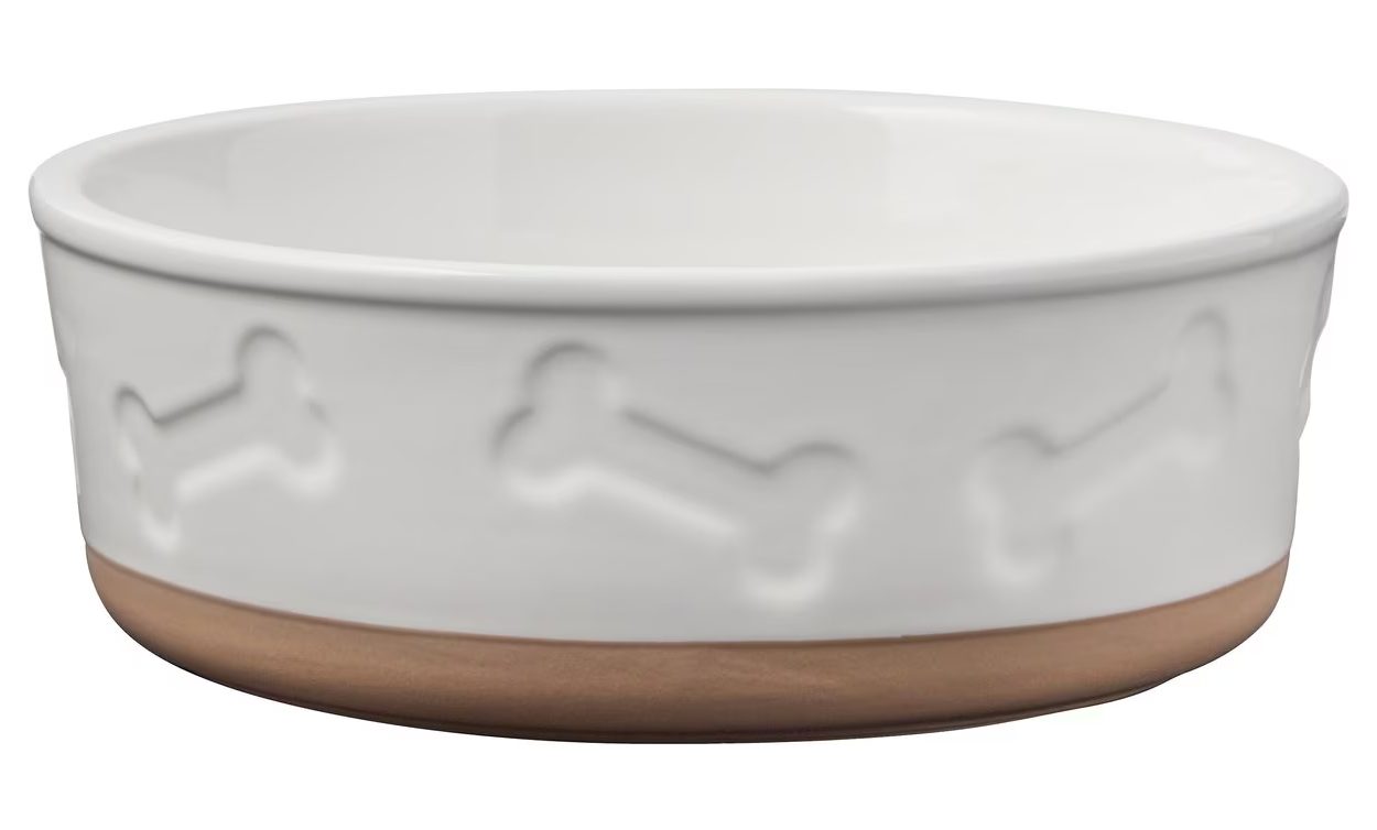 Frisco Bones Non-Skid Ceramic Dog Bowl