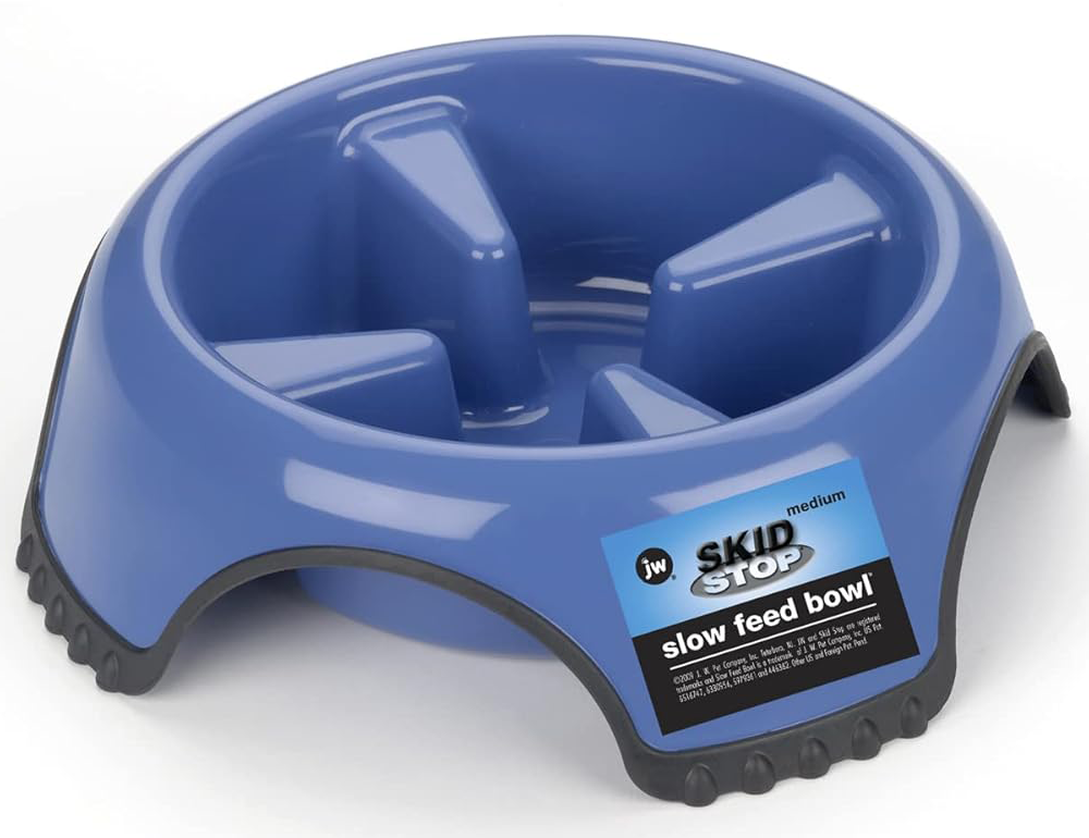 JW Pet Skid Stop Plastic Slow Feeder