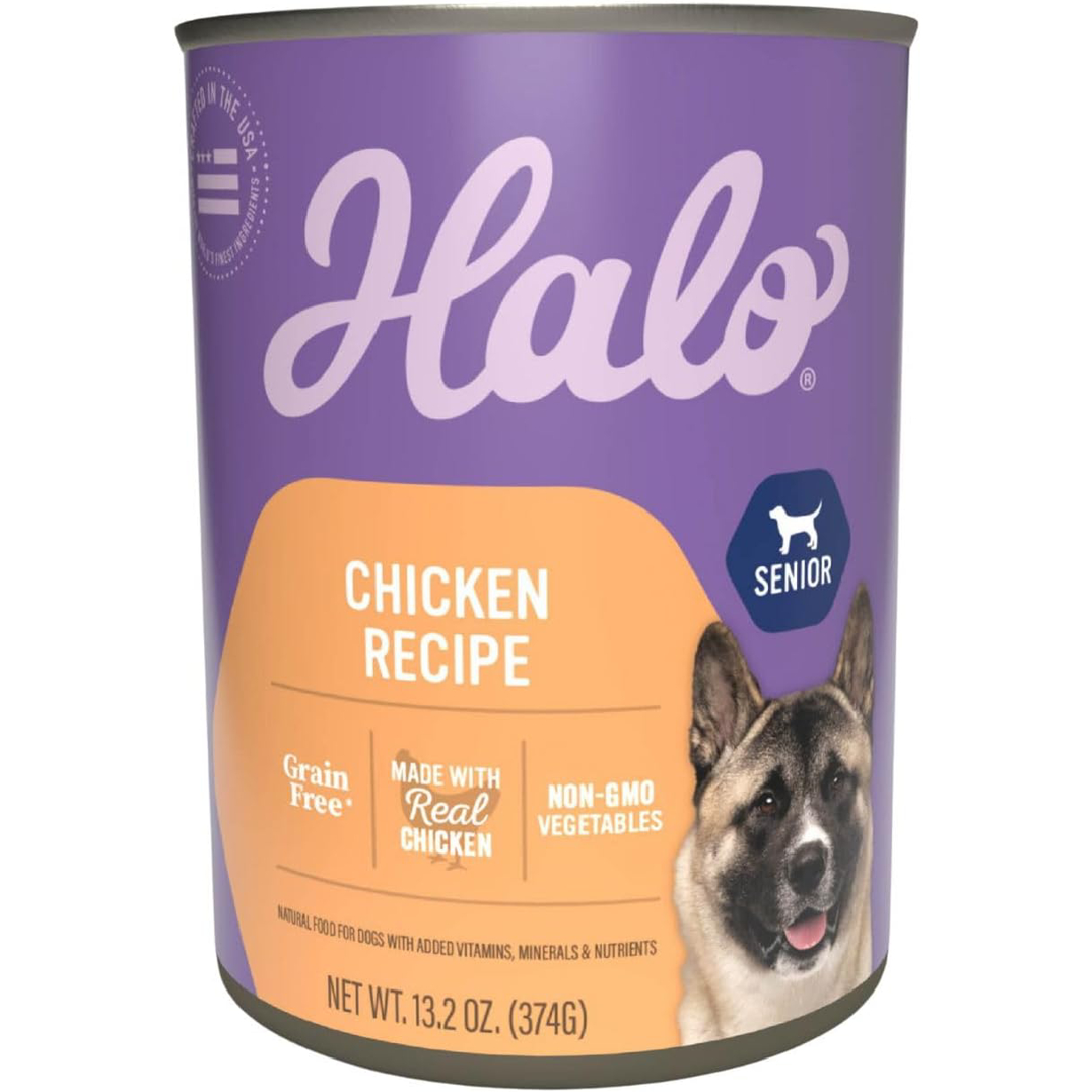 New Project Halo Senior Dog Wet Food, Chicken Recipe, Great as Nutritious Meals or Healthy Dog Food Toppers