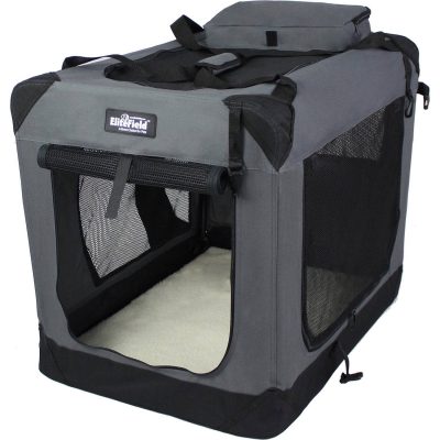 EliteField 3-Door Collapsible Soft-Sided Dog Crate