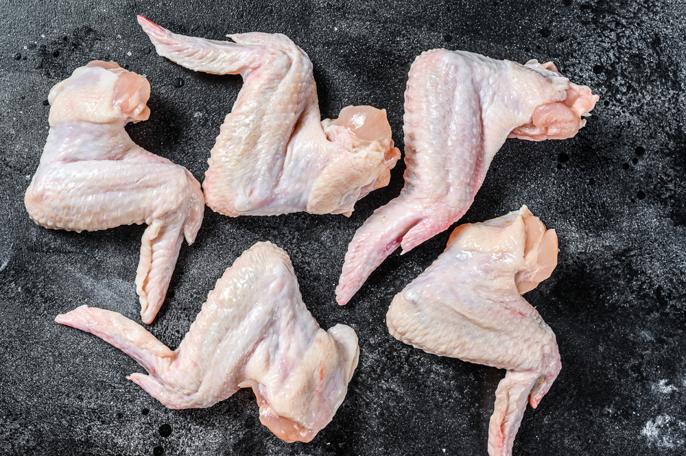 raw chicken wing